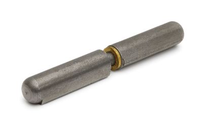 Aanlaspaumelle stalen pen messing ring 60x10 mm