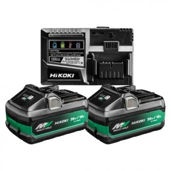 HIKOKI BOOSTERPACK B2, SNELLADER UC18YSL3 en 2x MV-B [36V 4,0Ah/18V 8,0Ah]