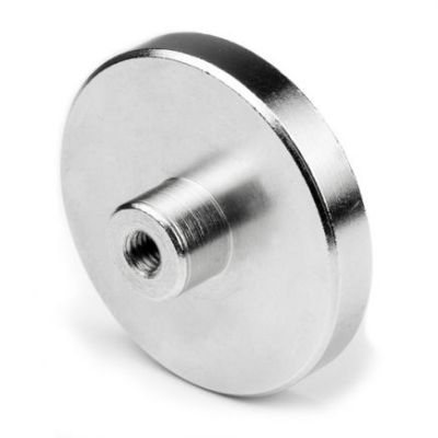 Potmagneet 80mm met draadbus M10