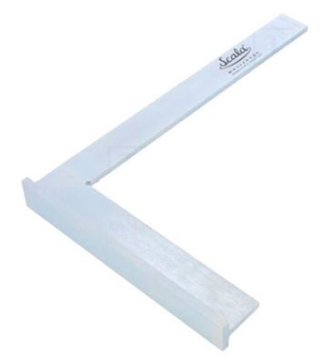 SCALA winkelhaak, gegalv., met aanslag, 250 x 165 mm