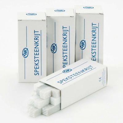 Speksteenkrijt 100x10x10 à 12 stuks