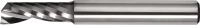 Tecwerk eentands-frees type W nominale-d. 10 mm VHM 25 graden DIN 6535 HA snedeaantal 1
