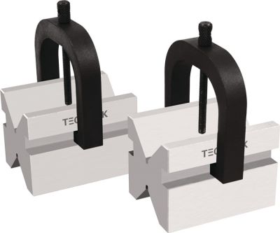 Tecwerk Paar dubbele prisma‘s voor d. 5-50 mm staal L75xB55xH55mm tolerantie ± 0,004 mm