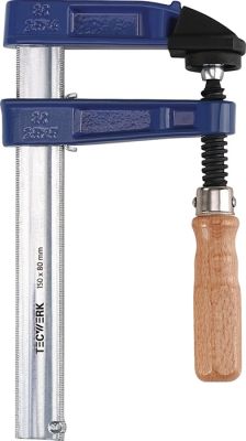 Tecwerk Schroefklem van tempergietwerk spanwijdte 400 mm werkbereik 175 mm houten greep