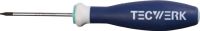 Tecwerk Schroevendraaier maat T 6 klinglengte 60 mm 3-componentengreep ronde kling TW