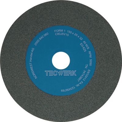 Tecwerk Slijpmachineschijf d.175xB25x32 mm 80 model A siliciumcarbide