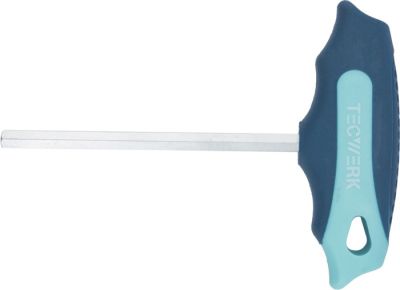 Tecwerk Stiftsleutel met dwarsgreep sleutelwijdte 4 mm klinglengte 200 mm S2-staal TW