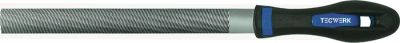 Tecwerk Werkplaatsvijl DIN 7261 lengte 200 mm dwarsdoorsnede 20 x 6 mm kap 2 halfrond 2C